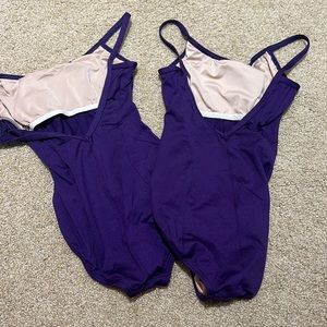 2 Motionwear camisole leotards